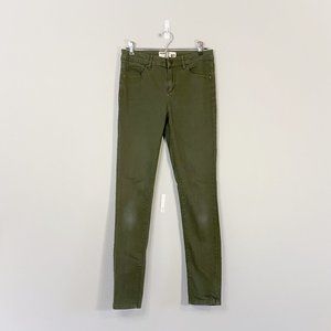 🌿 Garage | Olive High Waist Skinny Jeans